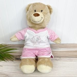 Build-A-Bear Plush Pink White Yankees Outfit